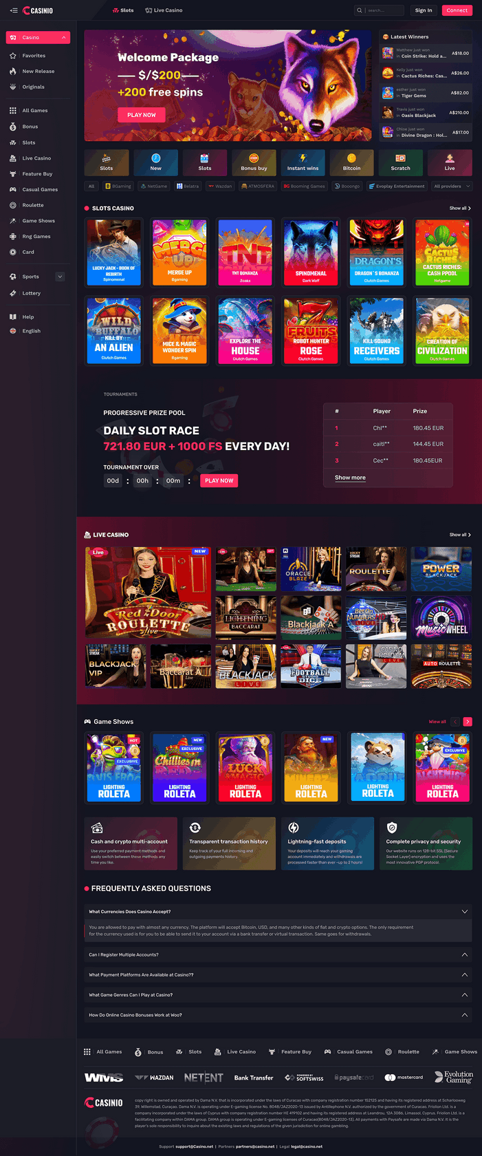 VegasNow Official Internet Site of Gambling Establishment in Australia