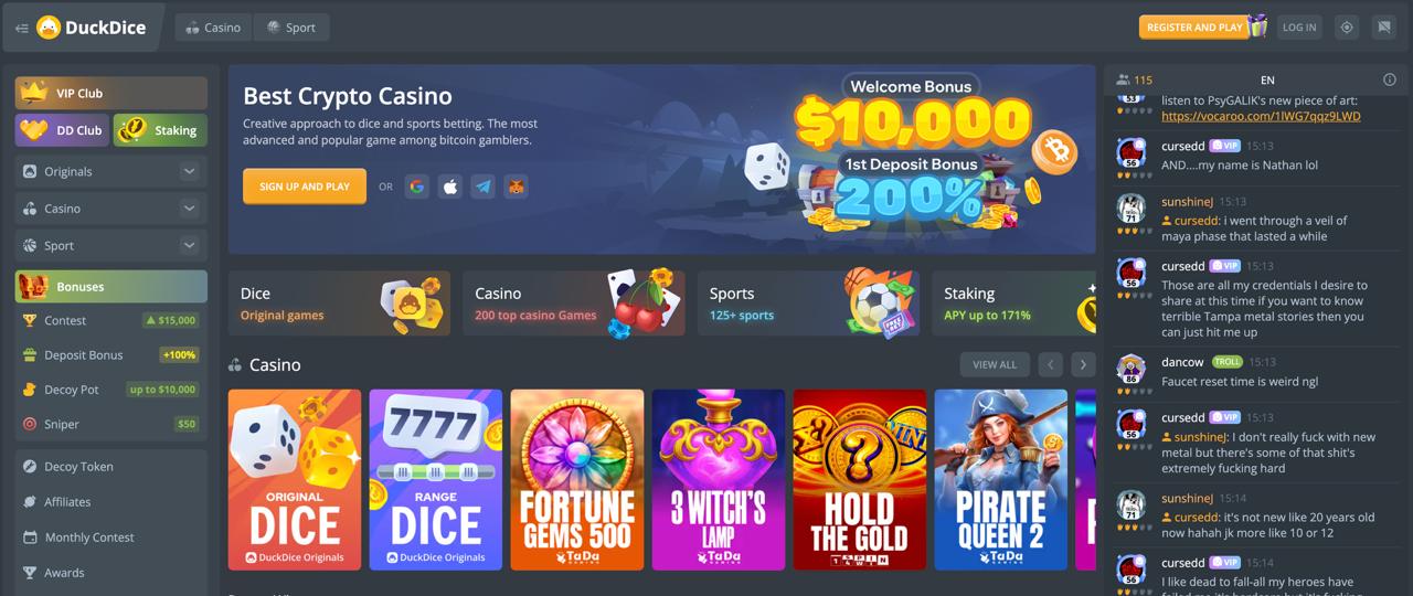 Dive Into Excitement with Duckdice Live Casino Dive Into Excitement with Duckdice Live Casino
